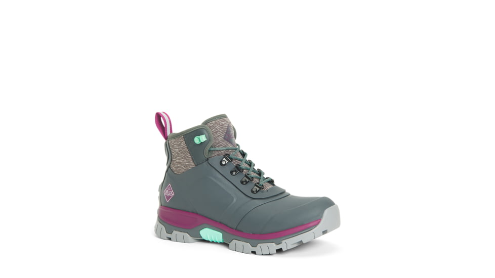 Muck Boots Apex Lace Up Boots - Womens, Dark Shadow, 7, AXWL-101-GRY-070