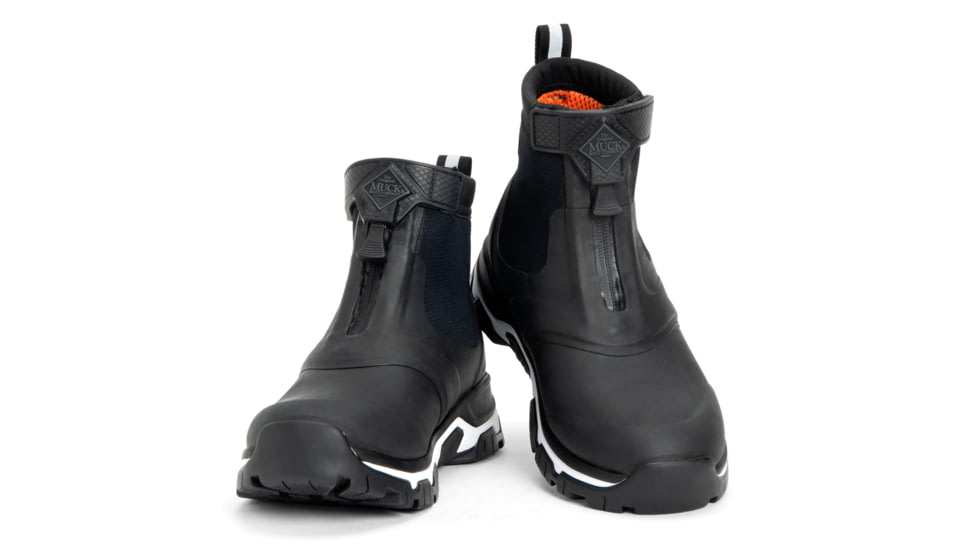 Muck Boots Apex Zip Mid Boots - Womens, Black/White, 10, AXWZ-000-BLK-100