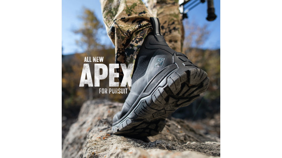 Muck Boots Apex Zip Mid Boots - Women's, Black/White, 10, AXWZ-000-BLK-100