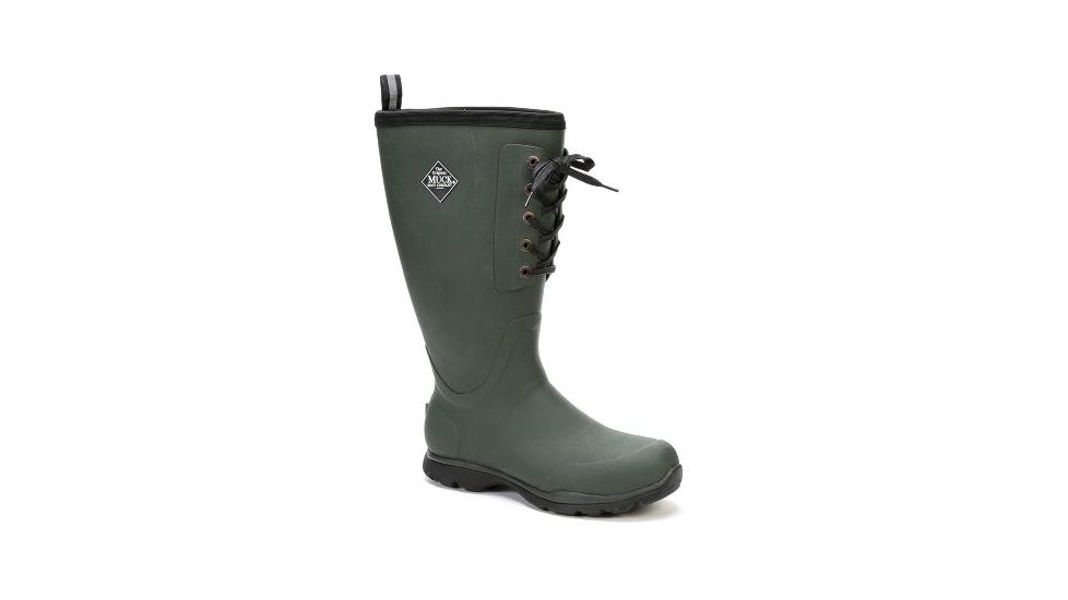 Muck Boots Arctic Excursion Lace Tall Rubber Boot - Mens-Green-Medium-9, Green, 9 muk0017-Green-Medium-9