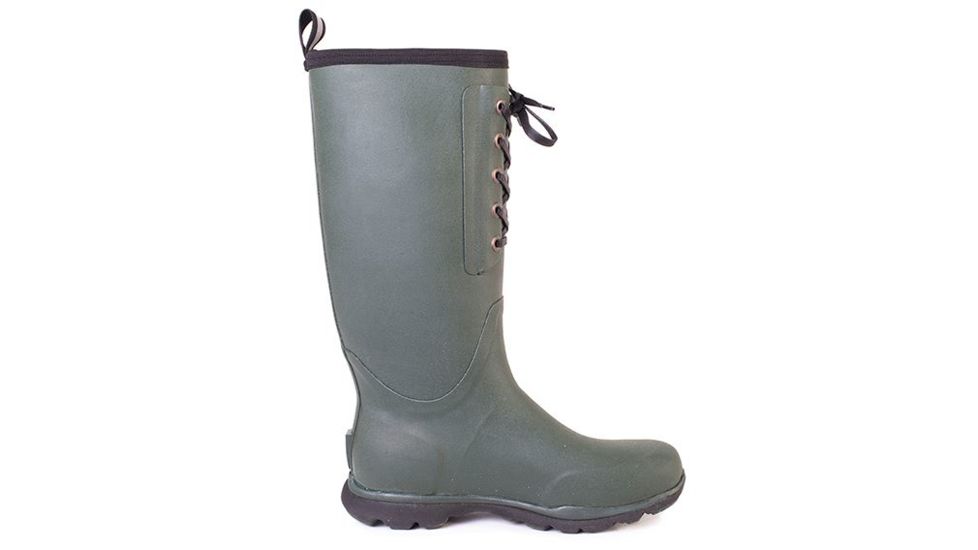 Muck Boots Arctic Excursion Lace Tall Rubber Boot - Mens-Green-Medium-9, Green, 9 muk0017-Green-Medium-9