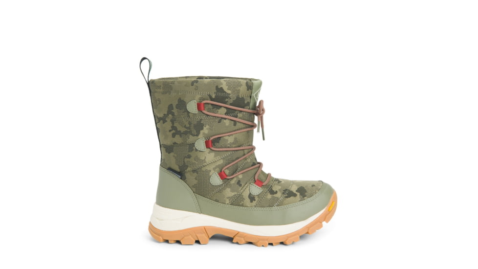 Muck Boots Arctic Ice Nomadic Sport Arctic Grip A.T Lace Boot - Womens, Olive/Camo, 5, NWVA-300-CAM-050