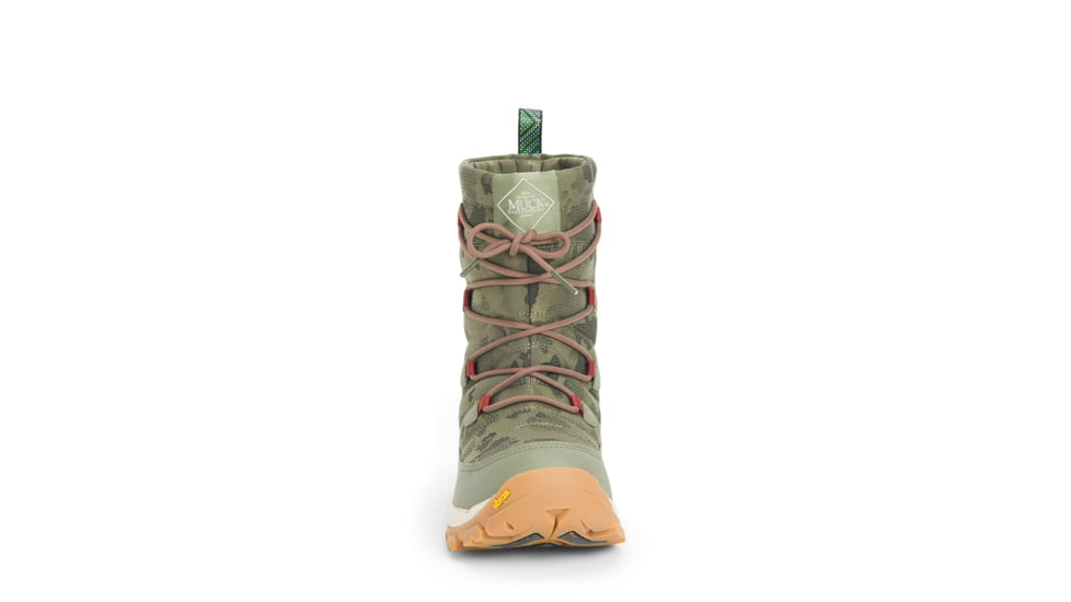 Muck Boots Arctic Ice Nomadic Sport Arctic Grip A.T Lace Boot - Womens, Olive/Camo, 5, NWVA-300-CAM-050