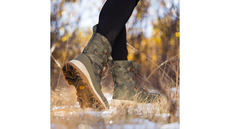 Muck Boots Arctic Ice Nomadic Sport Arctic Grip A.T Lace Boot - Womens, Olive/Camo, 5, NWVA-300-CAM-050