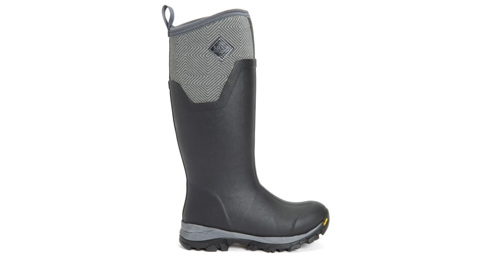 Muck Boots Arctic Ice Tall Boot - Womens, Black/Gray Geometric, 6, AS2TV-101-GRY-060