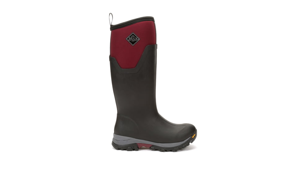 Muck Boots Arctic Ice Tall Boot - Womens, Black/Windsor Wine, 10, AS2TV-600-RED-100