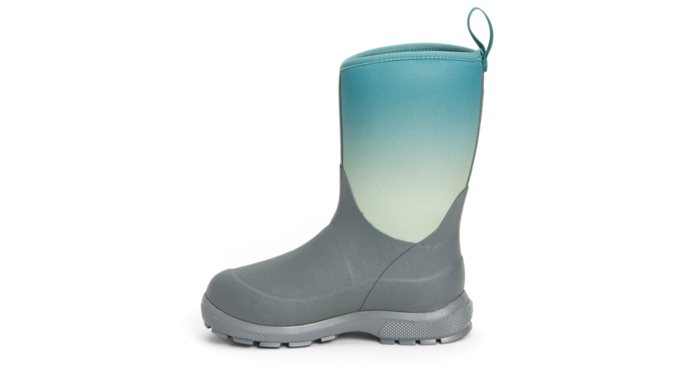 Muck Boots Element Boot - Kids, Gray/Teal Fade, 1, KEL-102-GRY-010