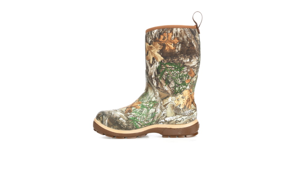 Muck Boots Element Boot - Kids, Realtree Edge/Bison, 7, KEL-RTE-CA-070