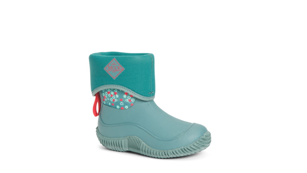 Muck Boots Hale Rubber Boots - Kids, Trooper/Winter Floral, 10, KBH-2FLR-BLU-100