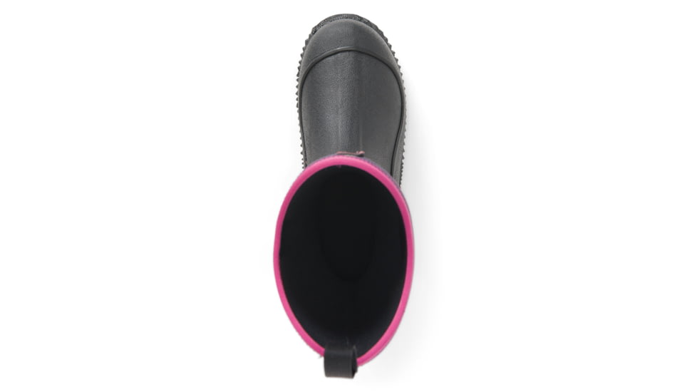 Muck Boots Hale Rubber Boots - Youth, Black/Magenta Digi Terrain Fade, 4, KBH-004-BLK-040