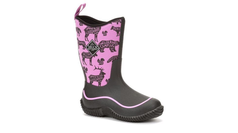 Muck Boots Kid's Hale Boot, PURPLE, 7 KBH-4ANM-PUR-C70