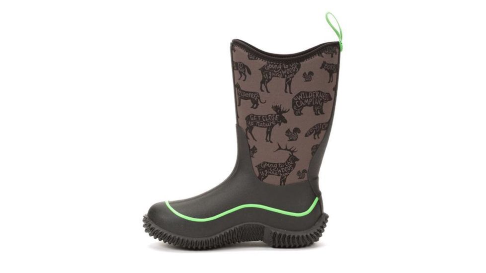 Muck Boots Kid's Hale Boot, GREEN, 7 KBH-9ANM-GRN-C70