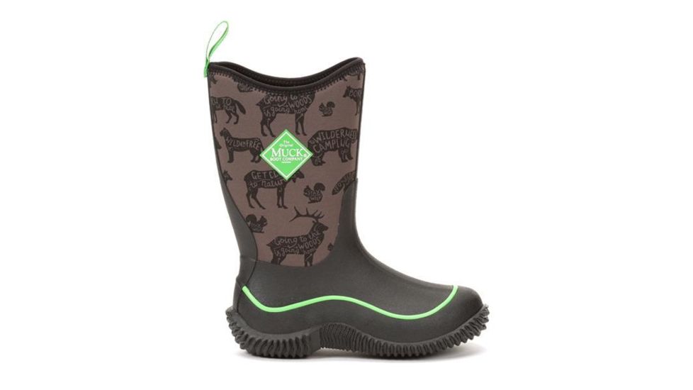 Muck Boots Kid's Hale Boot, GREEN, 7 KBH-9ANM-GRN-C70