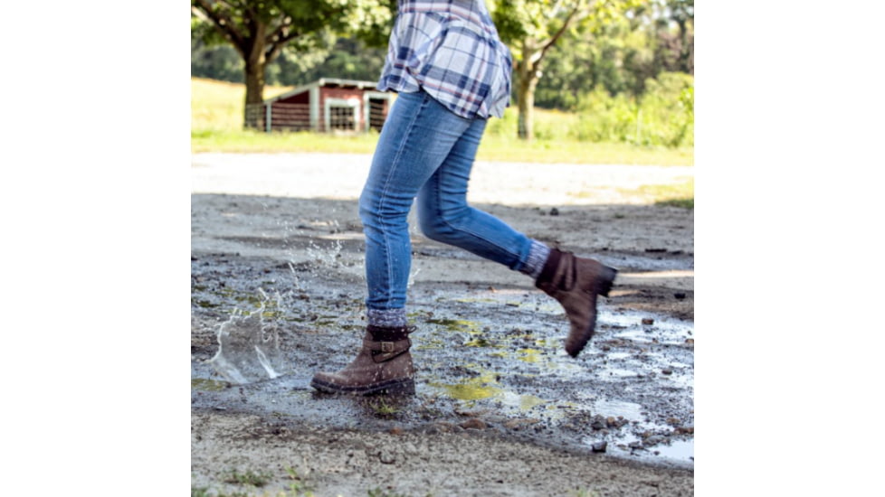 Muck Boots Liberty Waterproof Ankle Leather Boots - Womens, Brown, 9, LWK-900-BRN-090