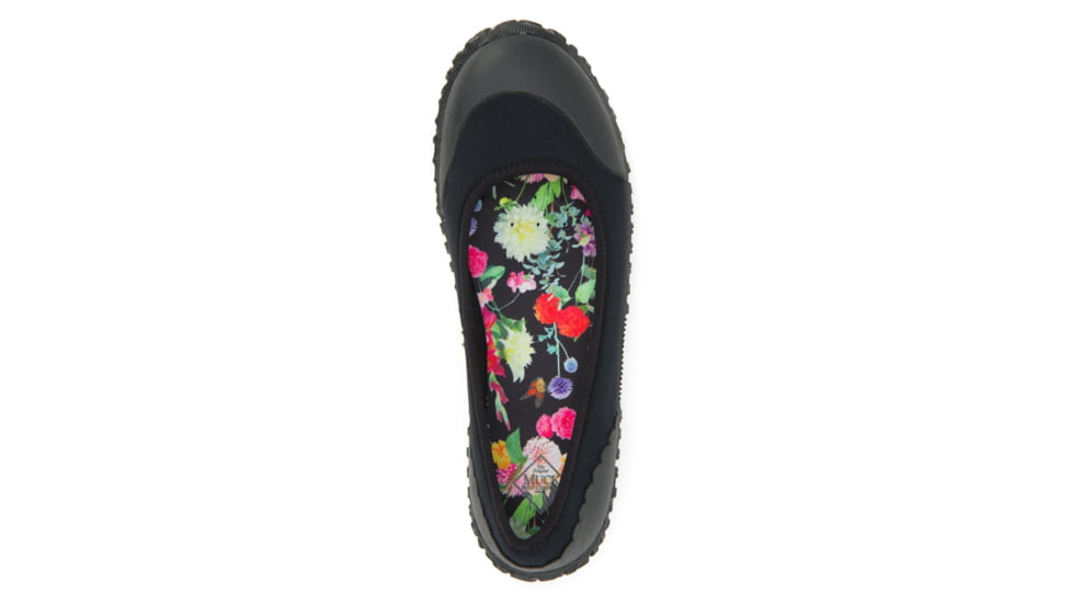 Muck Boots Muckster II Flat - Women's, 5.5 US, Medium, Black/Night Floral Print, WMB-001-BLK-055
