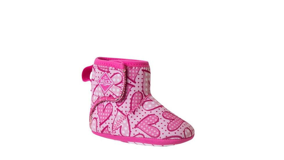 Muck Boots My First Mucks - Womens, Pink Hearts, 24 MO, MFM1-4HRT-PNK-24M