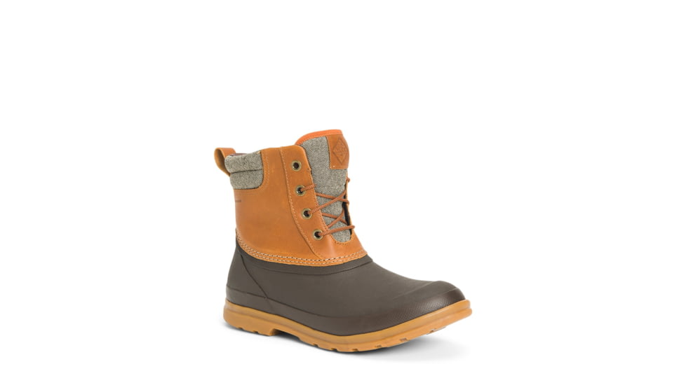 Muck Boots Originals Duck Lace Boot - Men's, 8 US, Medium, Tan/Dark Brown, ODL-902-TAN-080