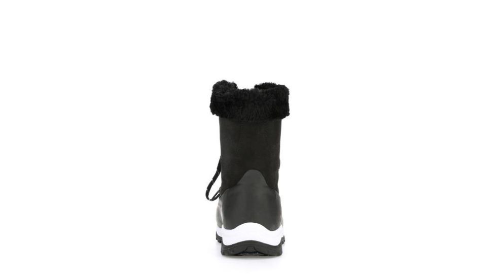 Muck Boots Women's Apres Lace Arctic Grip Boots, Black/White, 5 WALV-000-BLK-050