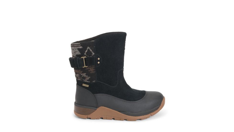 Muck Boots Womens Apres Lace v2 Leather, Blck, 5, AP2-1HRS-BLK-050