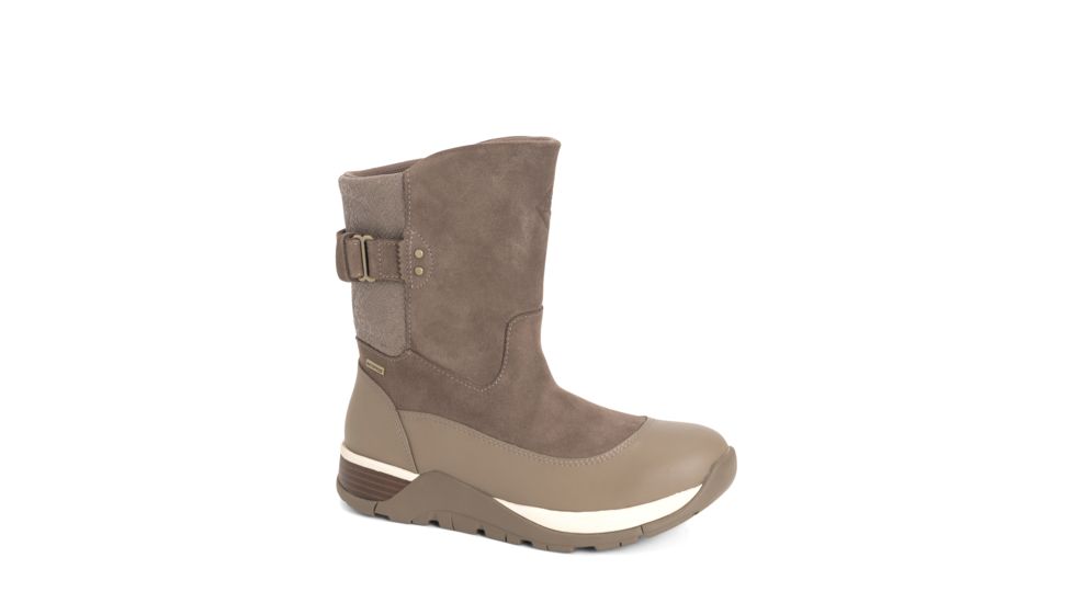 Muck Boots Women's Apres Lace v2 Leather, Taupe, 5, AP2-901-Taupe-050