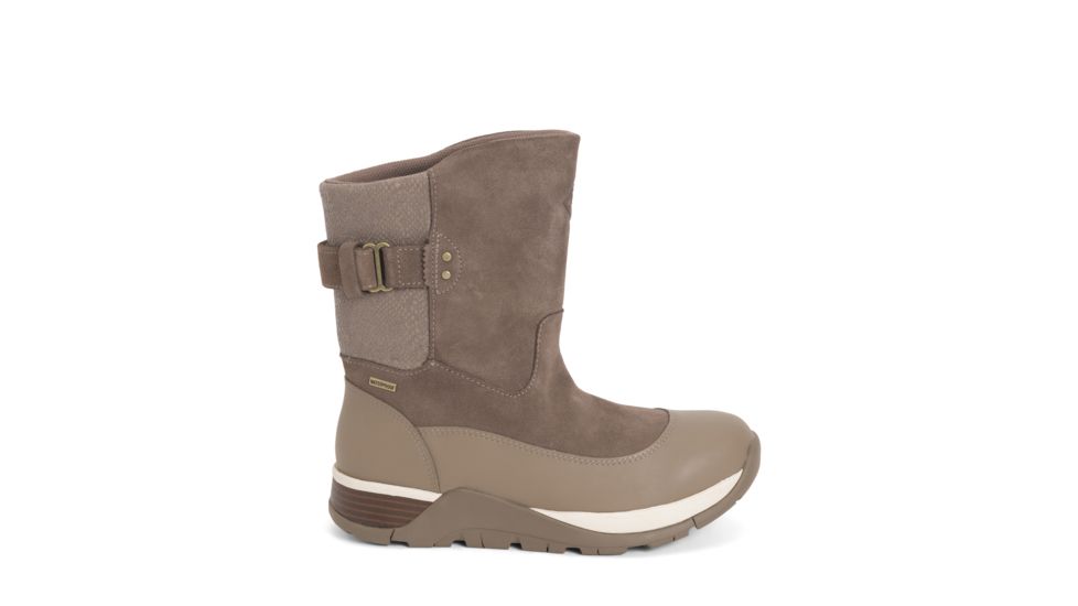 Muck Boots Women's Apres Lace v2 Leather, Taupe, 5, AP2-901-Taupe-050