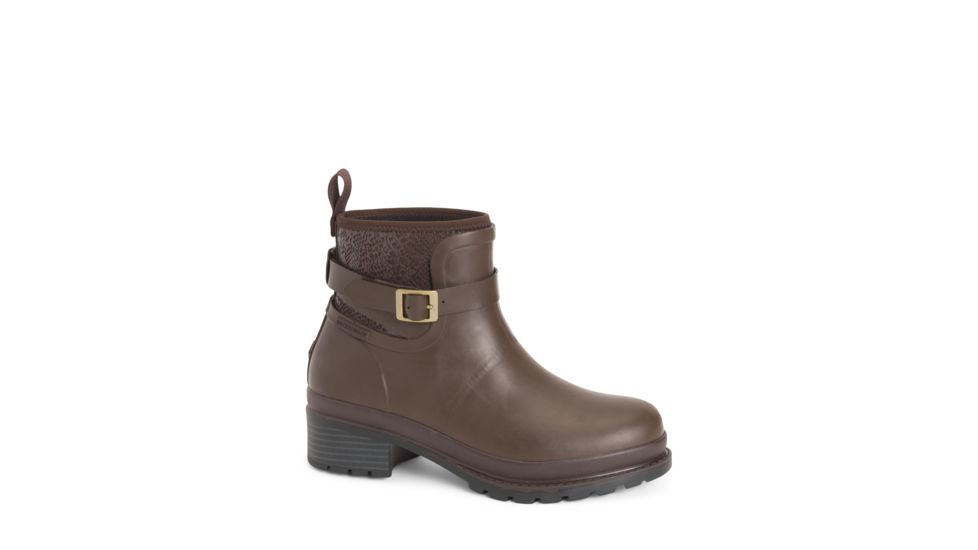 Muck Boots Womens Liberty Waterproof Ankle Rubber, Brown, 5, LWKR-900-BRN-050