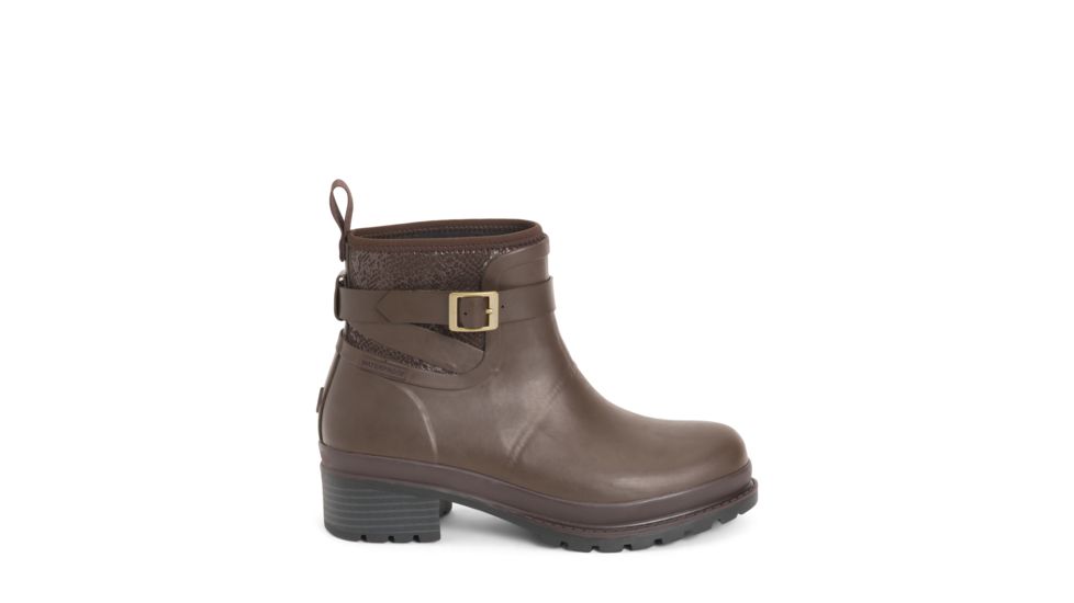 Muck Boots Womens Liberty Waterproof Ankle Rubber, Brown, 5, LWKR-900-BRN-050