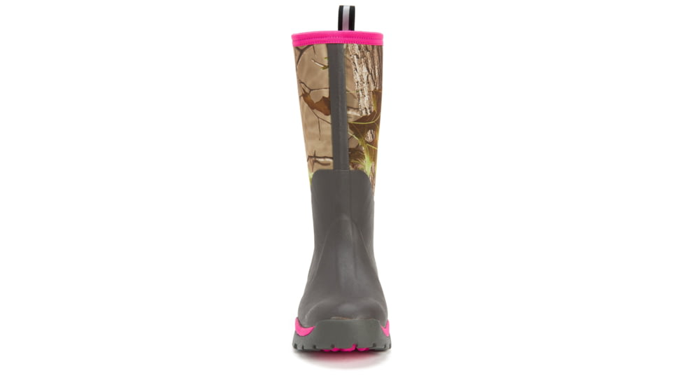 Muck Boots Woody PK - Womens, Bark/Real Tree APG/Hot Pink, 11, WWPK-RAPG-RT-110