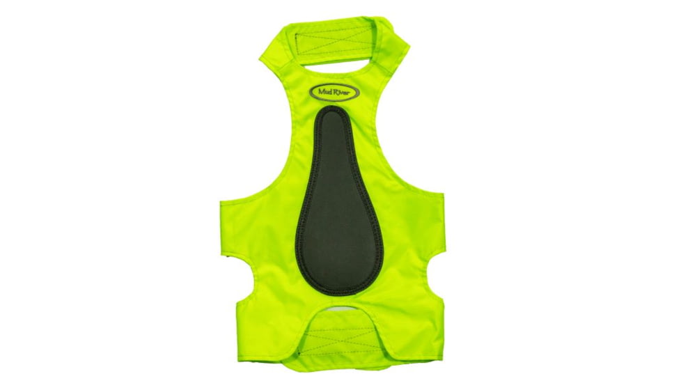 Mud River Improved Chest Protector, Neon Green, Medium, 36-60 lbs, 18576