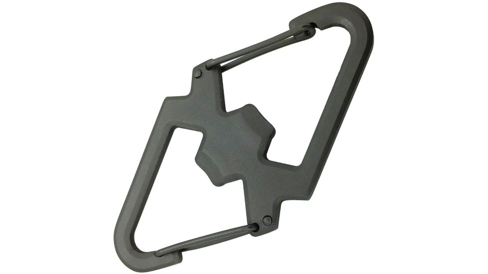 Munkees Carabiner With Bottle Opener Fixed Blade Knife, Handle MUNK3202