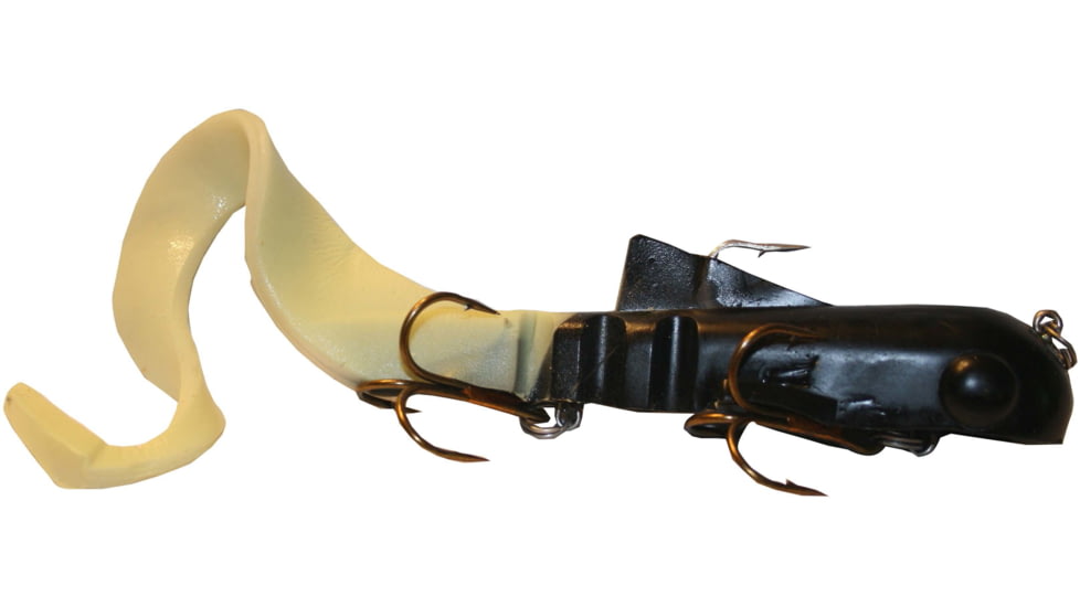 Musky Innovations Regular Bull Dawg, 9in, 3 oz, 2 3/0 Hooks Standard Black Blow, 10190