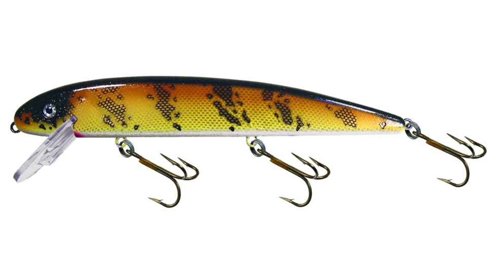 Musky Mania Jake Big Minnow Lure, 6ft, 1 1/2oz, Glitter Walleye, J6-49