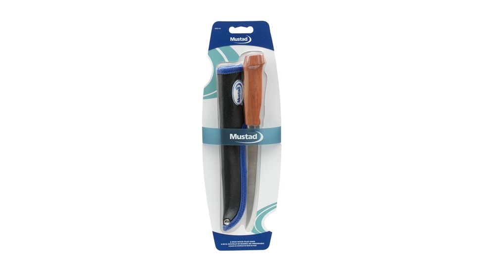 Mustad 6in Wood Handle Fillet Knife 055388