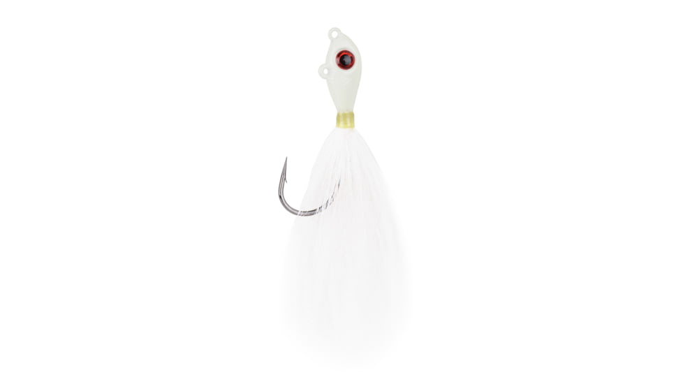 Mustad Big Eye Bucktail 1/2oz Glow, BEB-1/2-GG