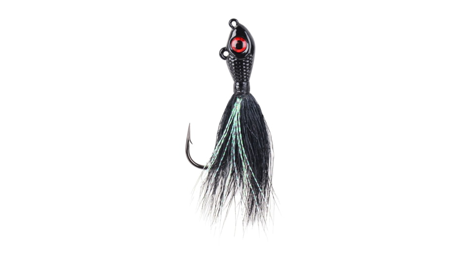 Mustad Big Eye Bucktail 1/4oz Black, BEB-1/4-BK