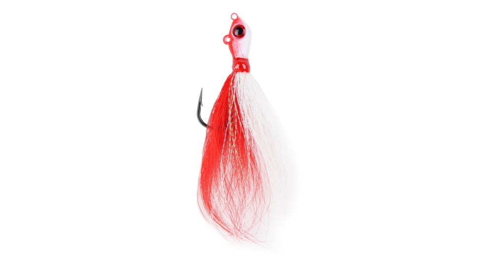 Mustad Big Eye Bucktail 4oz Red/White, BEB-4-RW