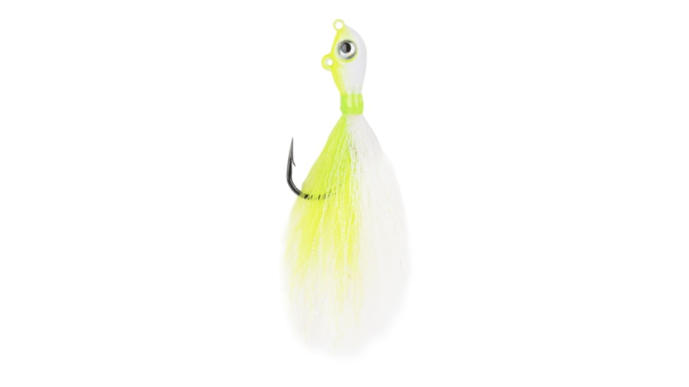 Mustad Big Eye Bucktail 6oz Chartreuse/ White, BEB-6-WCH