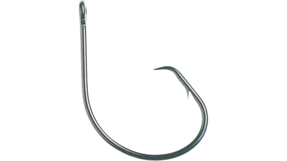 Mustad Classic Circle Hook, Point Curved In Ringed Eye, Black Nickel, Size 4, 10 per Pack, 39944-BN-4-10