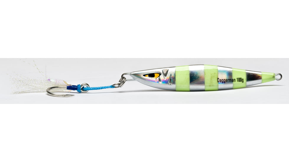 Mustad Daggerman Jig, Full Chrome, 100g, MJIG02-FCR-100-1
