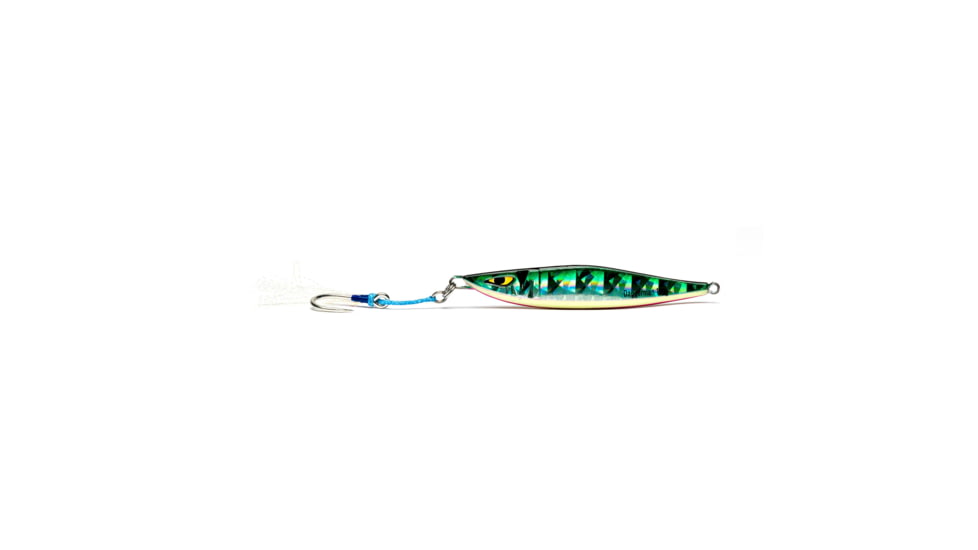 Mustad Daggerman Vertical Jig, Green Mackerel, 100g-3.5oz, MJIG02-GMK-100-1