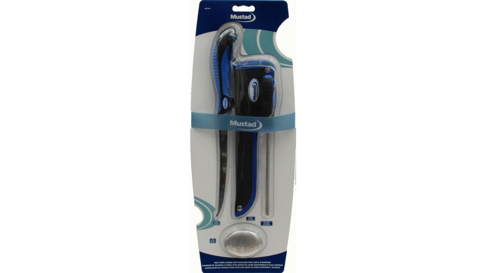 Mustad Fillet Knife Combo with Aluminum Soap Bar and Sharpener 047527