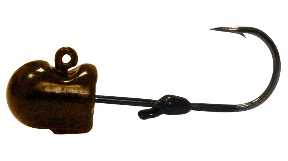 Mustad Grip-Pin Ned Jig Head Mushroom 90, Hook 2/0, Pumpkinseed, 3/16oz, 5 per Pack, GMH833-316-2/0-5