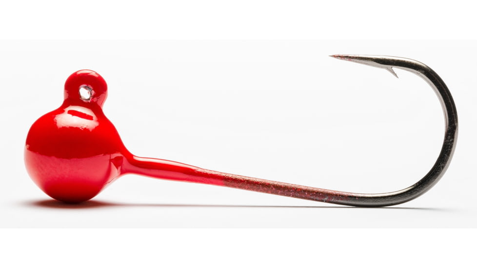 Mustad Jig Head, Fire Engine, 1/16oz, PSH833-1/16-RD-4