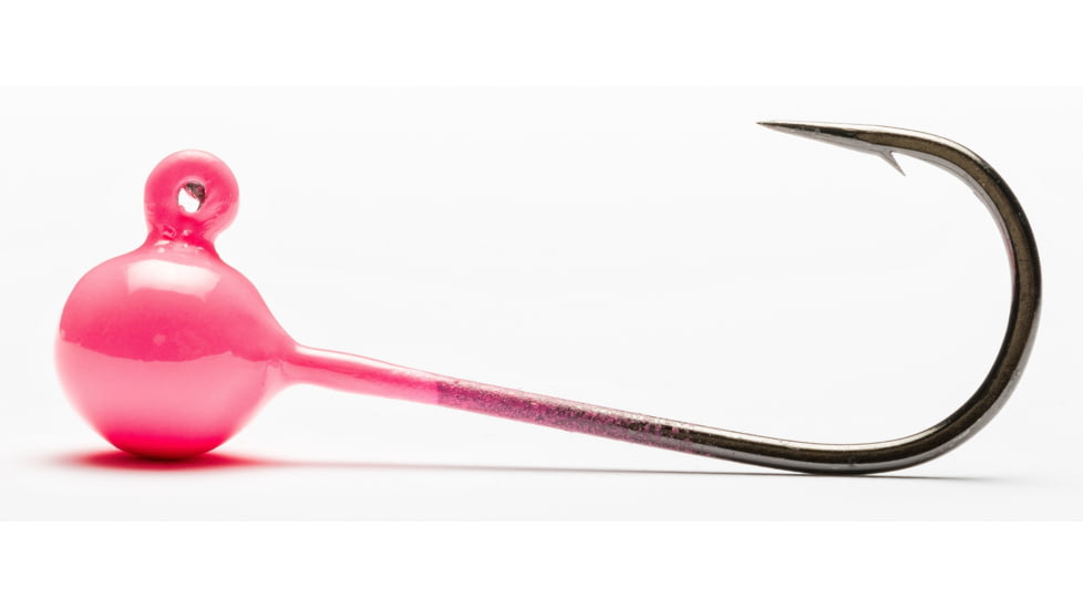 Mustad Jig Head, UV Hot Pink, 1/8oz, PSH833-1/8-PK-4