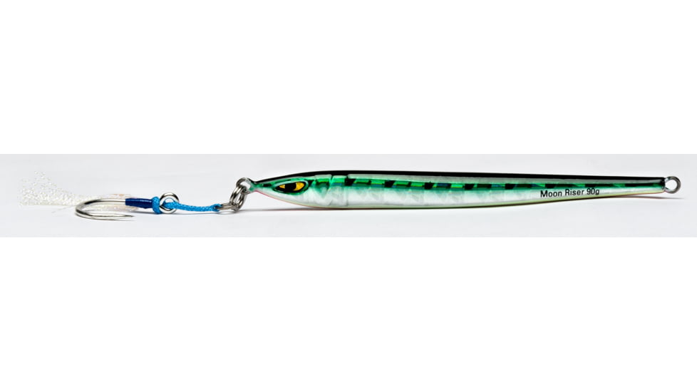 Mustad Moon Riser Jig, Green Mackerel, 90g, MJIG03-GMK-90-1