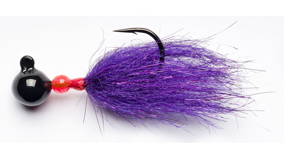 Mustad Sink It Series Jig, Black-Anadro Purple, 1/4oz, SBJ-1/4-BPP-1