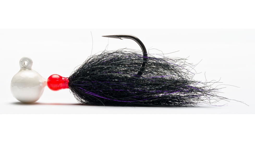 Mustad Sink It Series Jig, Pearl-Anadro Black, 1/4oz, SBJ-1/4-PB-1