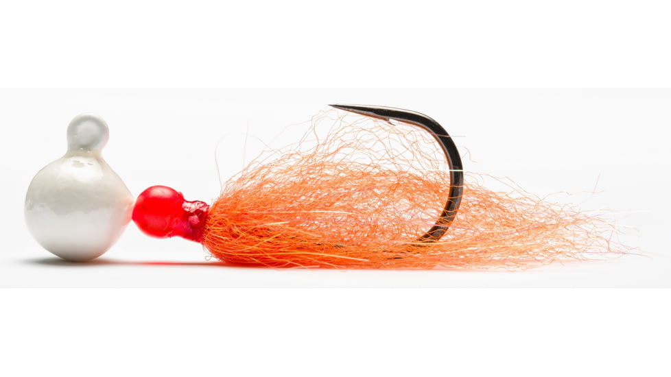 Mustad Sink It Series Jig, Pearl-Anadro Flo Orange, 1/4oz, SBJ-1/4-PFO-1