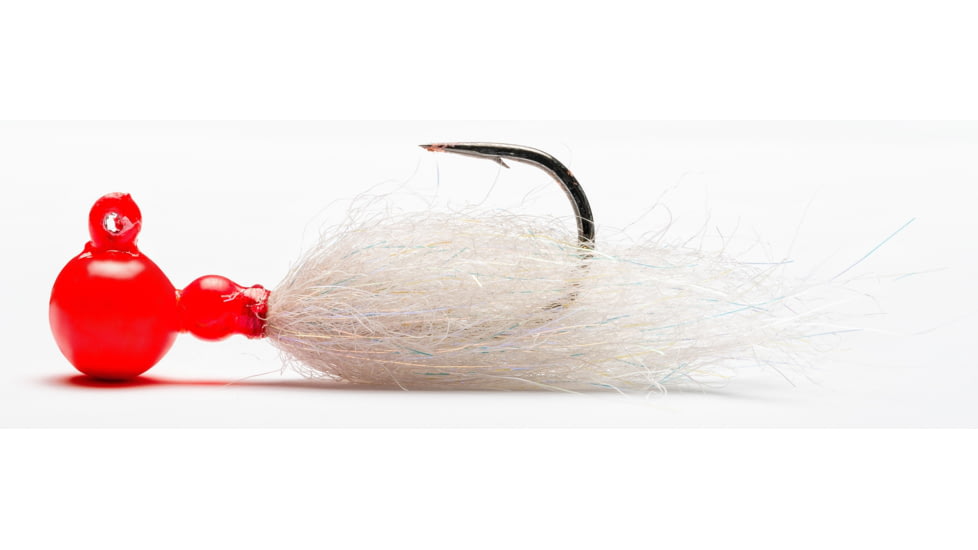 Mustad Sink It Series Jig, Red-Anadro White, 1/16oz, SBJ-1/16-RW-1