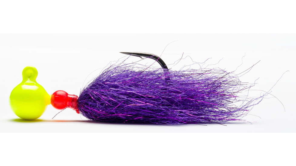 Mustad Sink It Series Jig, UV Chartreuse-Anadro Purple, 1/8oz, SBJ-1/8-CPP-1
